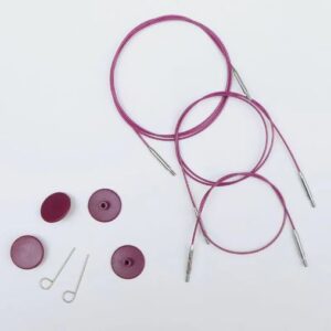 Purple Silver Swivel Cable